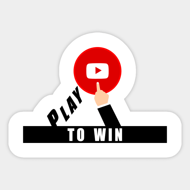 Play to win Sticker by Obehiclothes